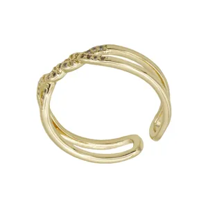 انگشتر زنانه مدل گره نگینی