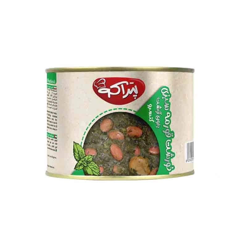 کنسرو قورمه سبزی با گوشت پتراکو - 500 گرم