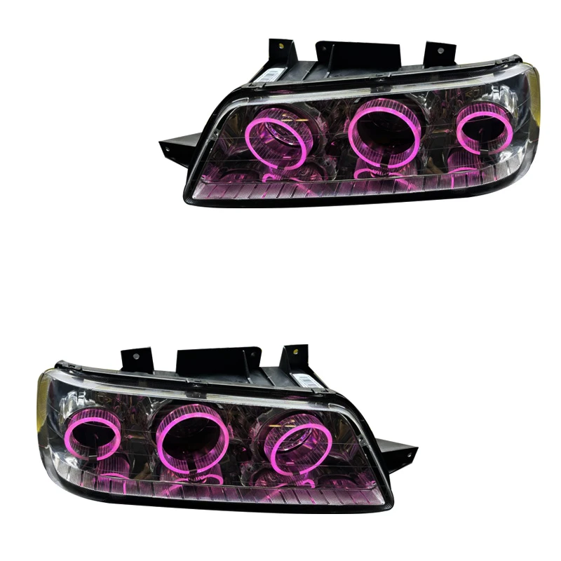 چراغ جلو خودرو گروه پژوهش صنعت مدرن مدل 3D-R3-Pink مناسب برای پژو 405 SLX بسته دو عددی