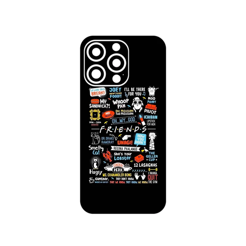 برچسب پوششی ماهوت مدل Friends 2 مناسب برای گوشی موبایل اپل iPhone 13 Pro Max