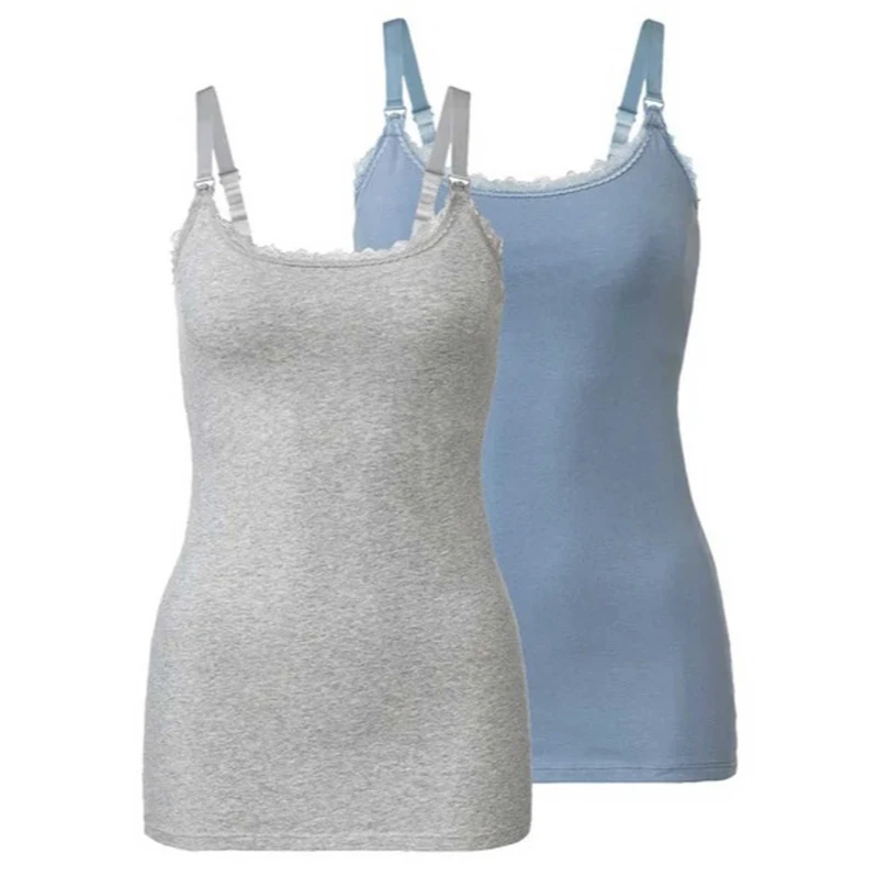 تاپ زنانه اسمارا مدل شیر دهی کد 782132w مجموعه 2 عددی