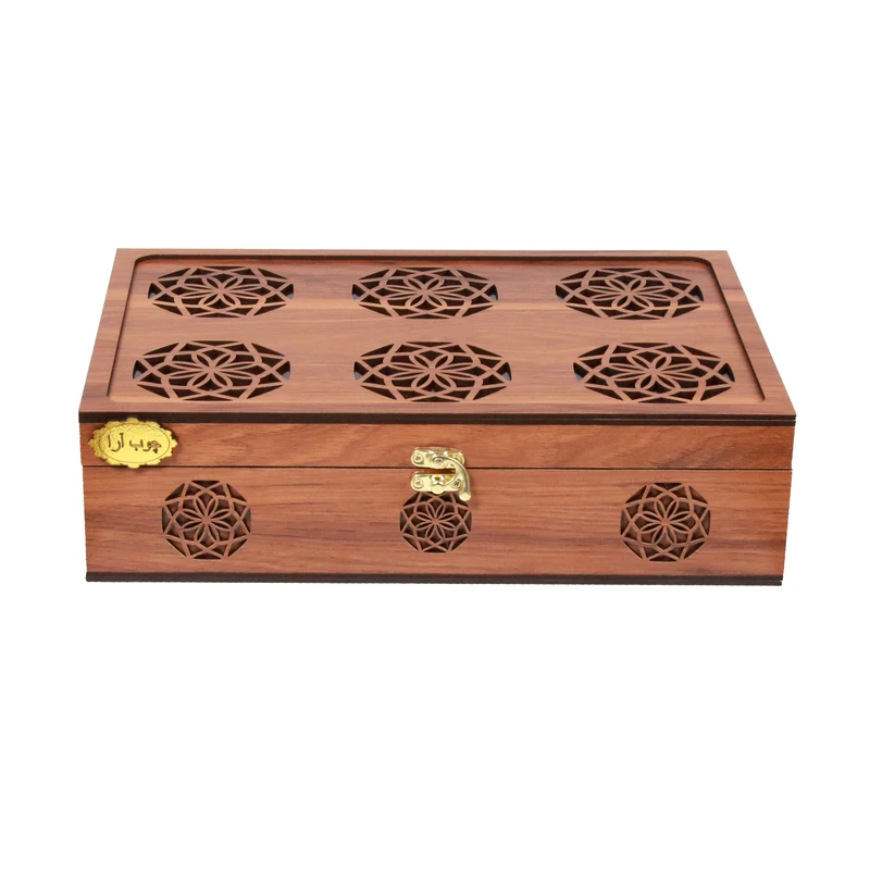  جعبه پذیرایی چوب آرا طرح شمس مدل J200