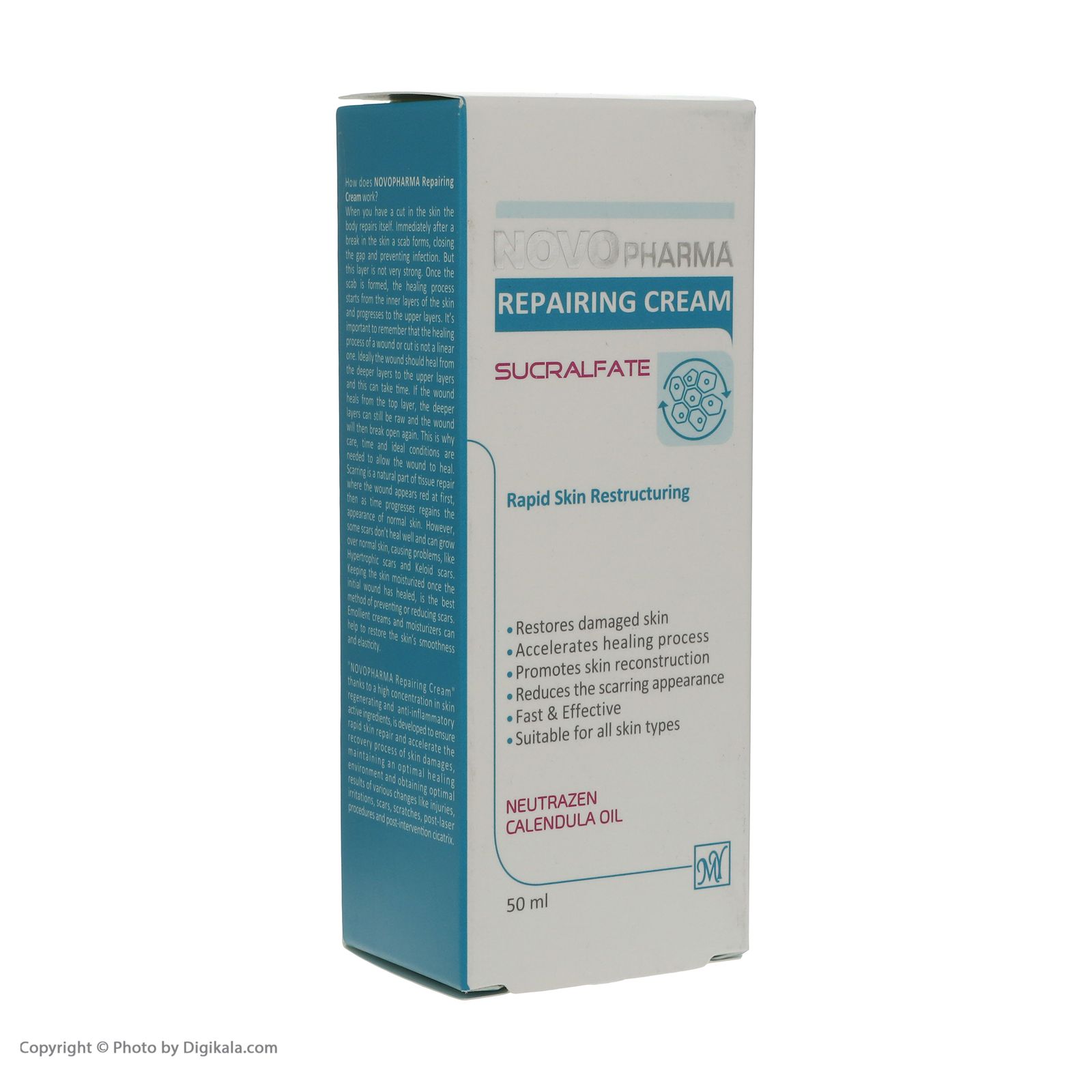 کرم ترمیم کننده مای سری نووفارما مدل calendula oil حجم 50 میلی لیتر -  - 3