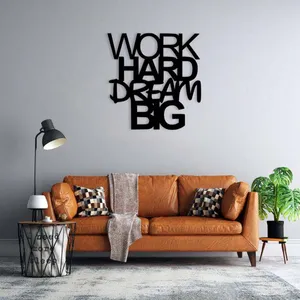 دیوارکوب ماهوت طرح work hard dream big کد 02