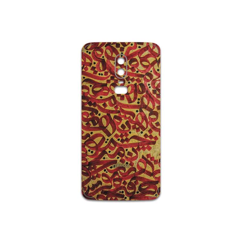 برچسب پوششی ماهوت مدل Nastaliq-6 مناسب برای گوشی موبایل وان پلاس 6