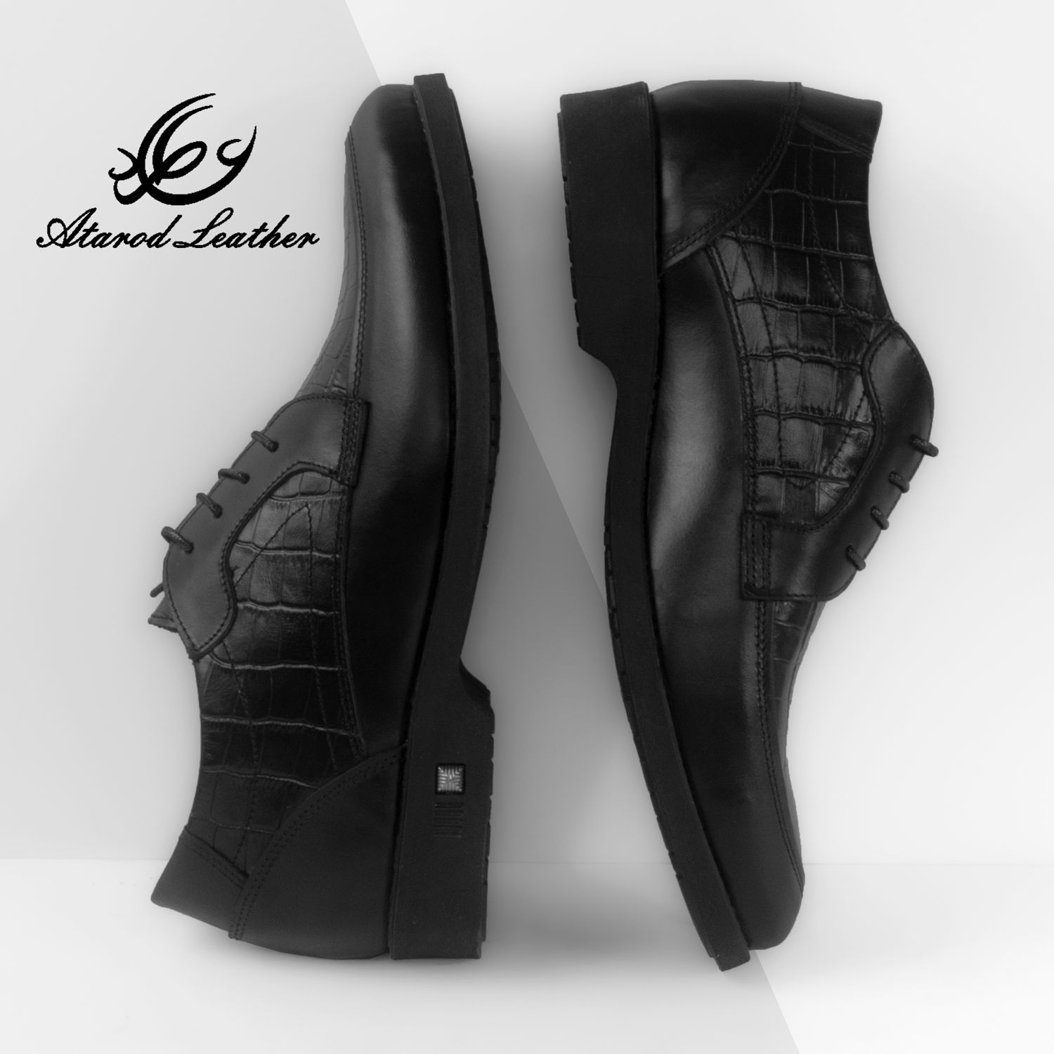 کفش مردانه چرم عطارد مدل چرم طبیعی کد SH22 -  - 8