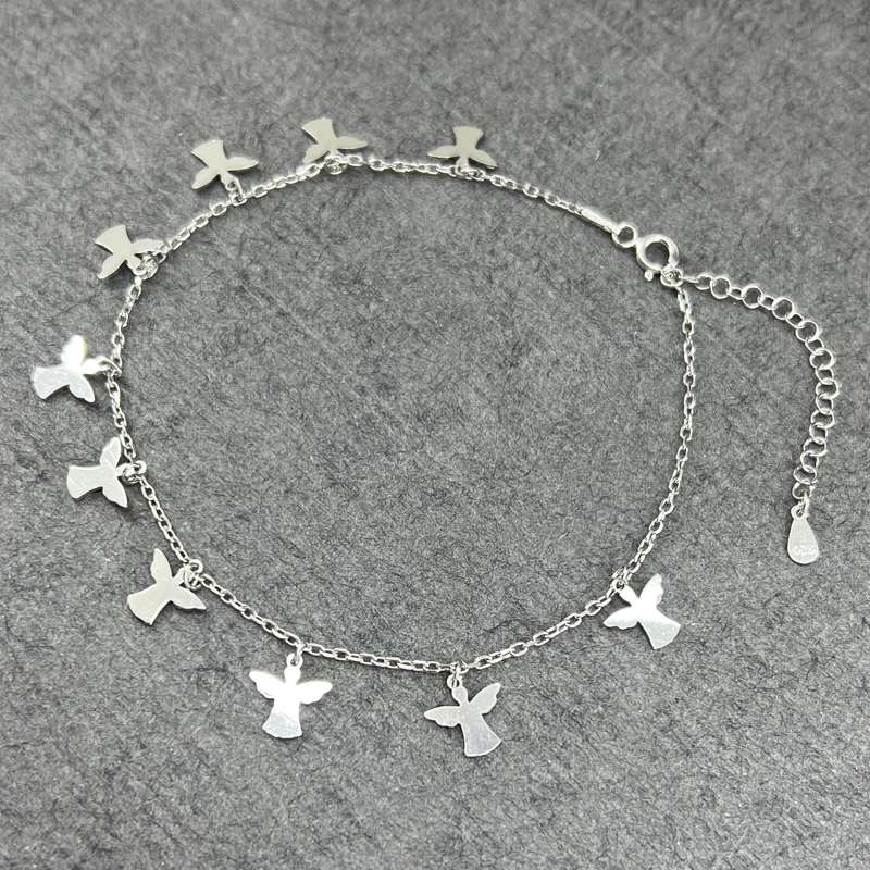 پابند نقره زنانه گیرا مدل 575