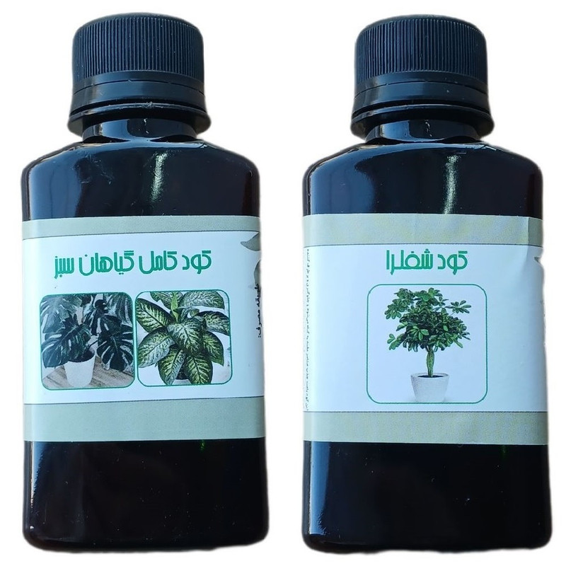 کود مایع کامل گیاهان سبز و شفلرا مدل life drop حجم 110 میلی لیتر بسته 2 عددی