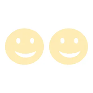 گوشواره طلا 18 عیار زنانه کرابو طرح ایموجی لبخند مدل Kr5281