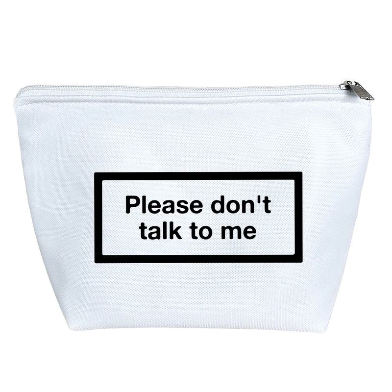 کیف لوازم آرایش دخترانه خندالو مدل متن نوشته کد 7840