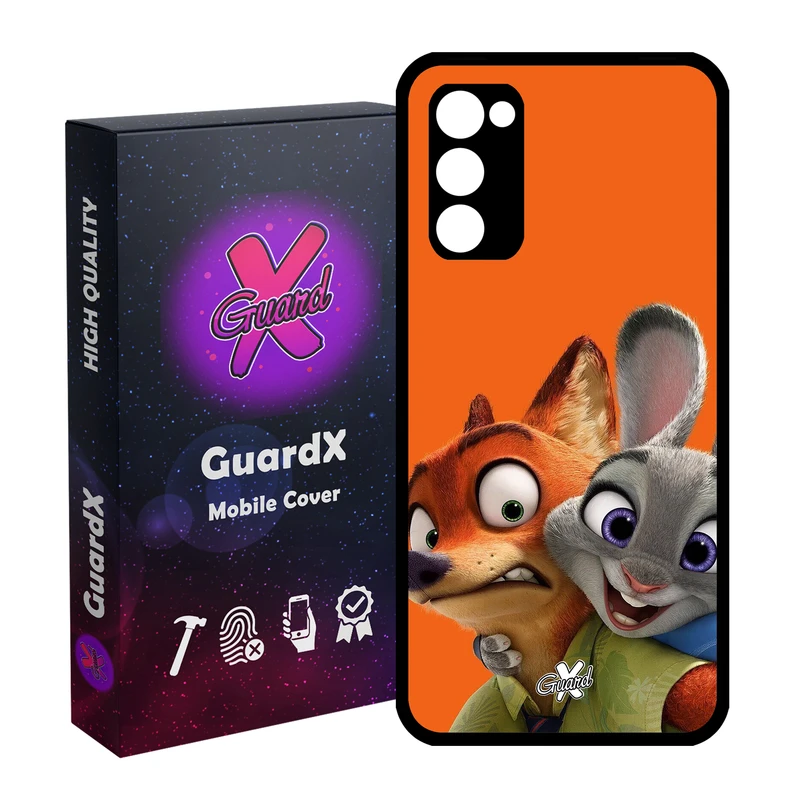 کاور گارد ایکس طرح Zootopia مدل Glass10047 مناسب برای گوشی موبایل سامسونگ Galaxy S20 FE