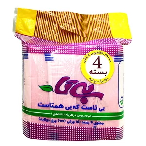 دستمال کاغذی 150برگ بی تا مدل 450-PINK450 بسته 4 عددی