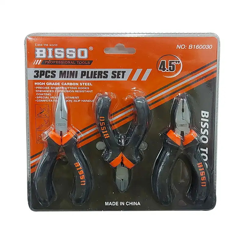 انبر دست و انبر دم باریک و انبر سیم چین بیسو مدل B1