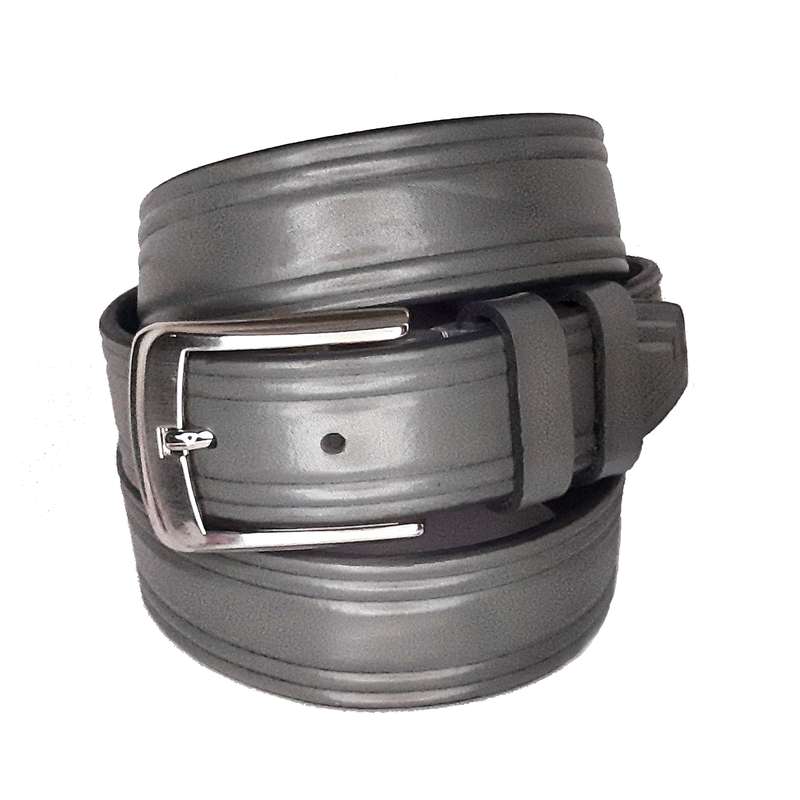 کمربند مردانه اشو کد B5003 رنگ طوسی