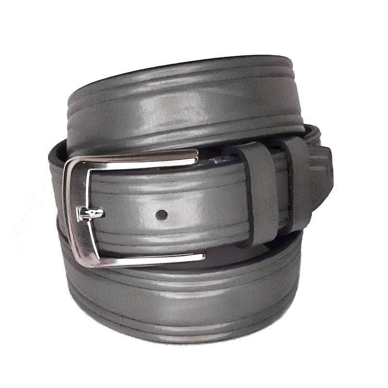 کمربند مردانه اشو کد B5003 رنگ طوسی