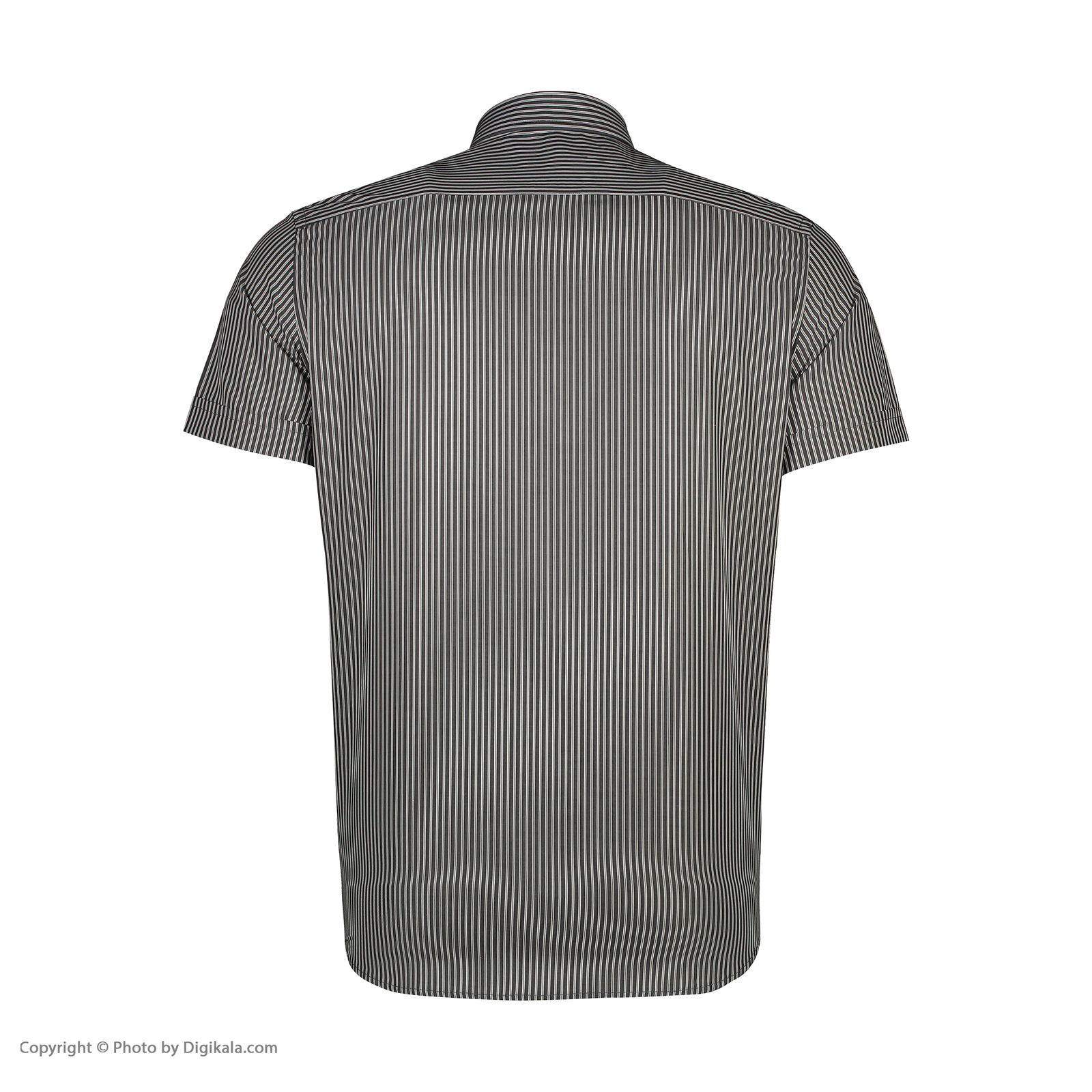 پیراهن آستین کوتاه مردانه کیکی رایکی مدل MBB20169-311 -  - 4