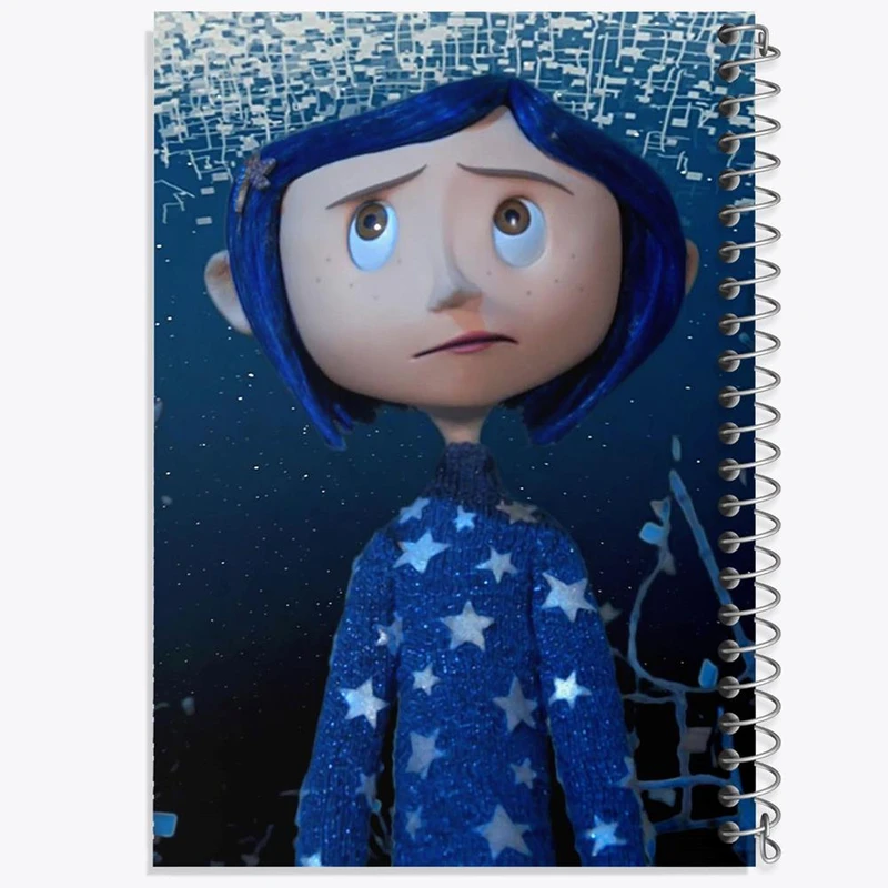دفتر شطرنجی 50 برگ خندالو طرح کورالاین Coraline کد 20783