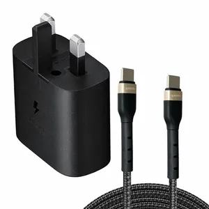 شارژر دیواری 25 وات لیندوس مدل Galaxy A15 به همراه کابل تبدیل USB-C