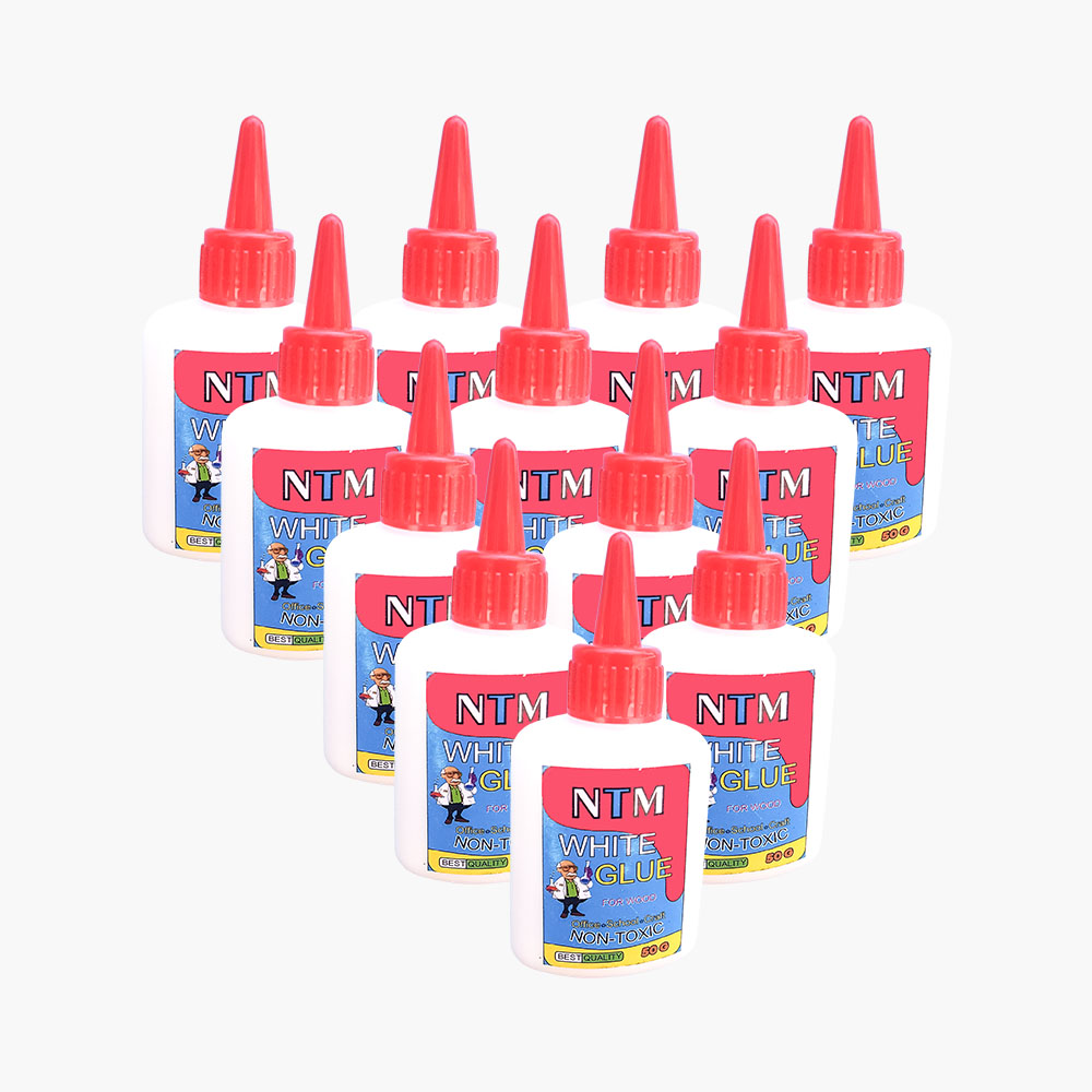  چسب چوب ان تی ام مدل WG وزن 50 گرم بسته 12 عددی