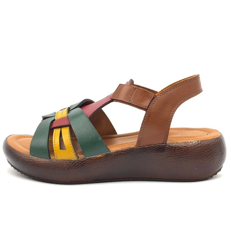 صندل زنانه سی یِنا مدل چرمی کد ۲۴۱