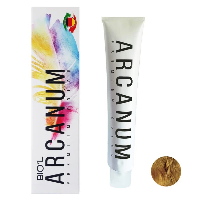 رنگ مو بیول مدل Arcanum شماره 7.3 حجم 120 میلی لیتر رنگ بلوند طلایی متوسط