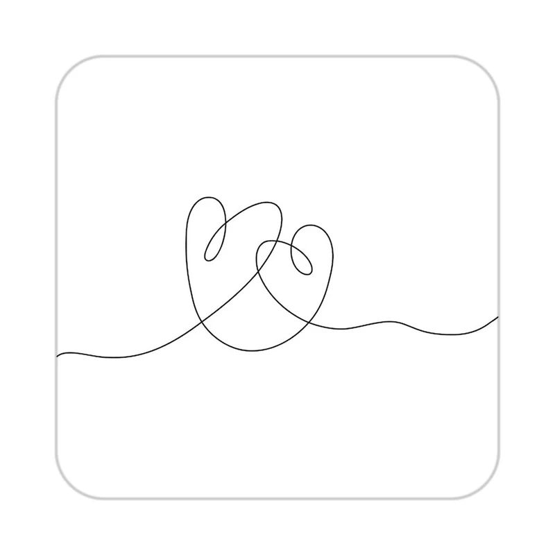 زیر لیوانی کاکتی طرح عاشقانه مدل mp36920