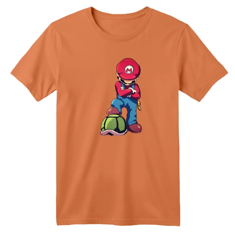تی شرت آستین کوتاه بچگانه مدل ماریو کد ۴