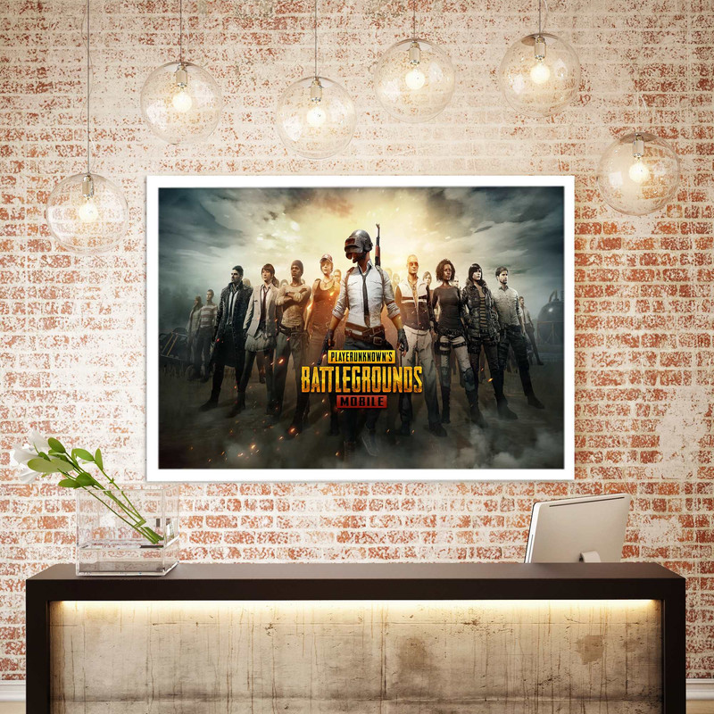 تابلو نوری بکلیت مدل طرح بازی گیم نت Battlegrounds مدل چراغدار W-s1378