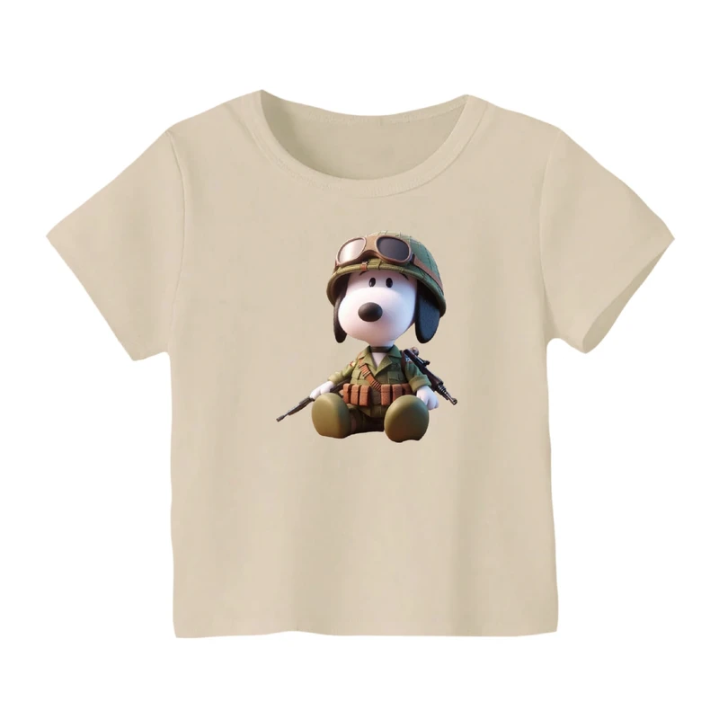 تی شرت آستین کوتاه بچگانه مدل اسنوپی کد ۱۲