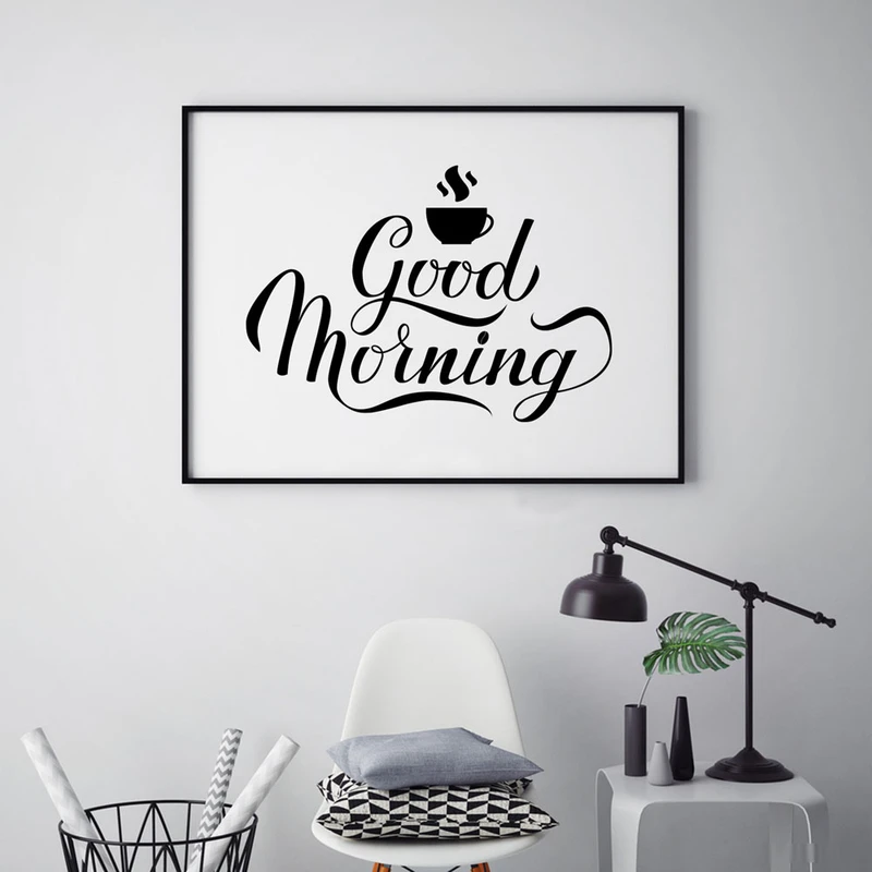 تابلو سالی وود طرح صبح بخیر کد T200112