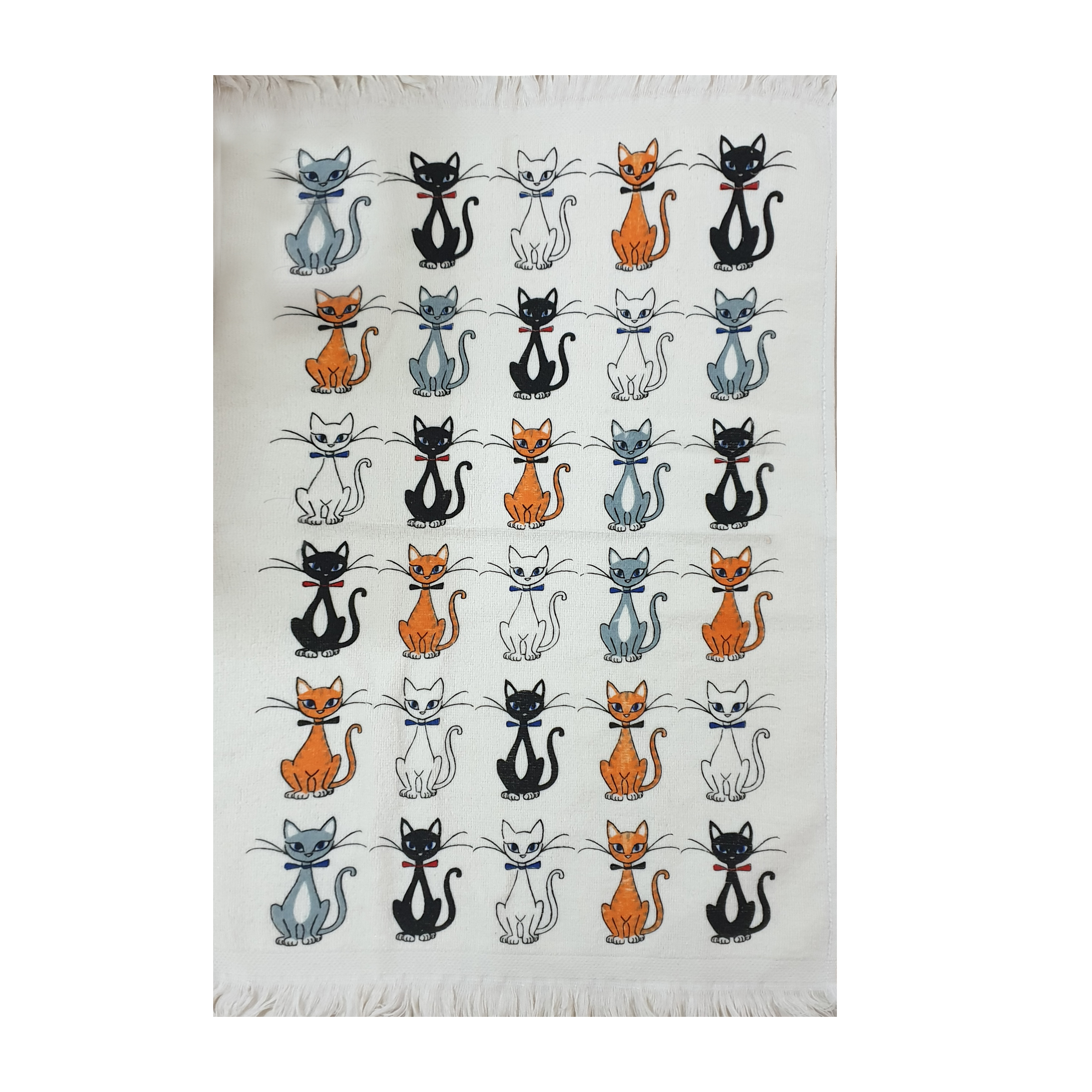  حوله آشپزخانه آکیپک مدل cats سایز 40x60 سانتی‌متر