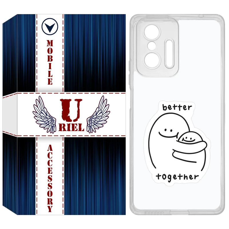 کاور یوریل مدل Clear کد 90 طرح Together مناسب برای گوشی موبایل شیائومی 11T / 11T Pro