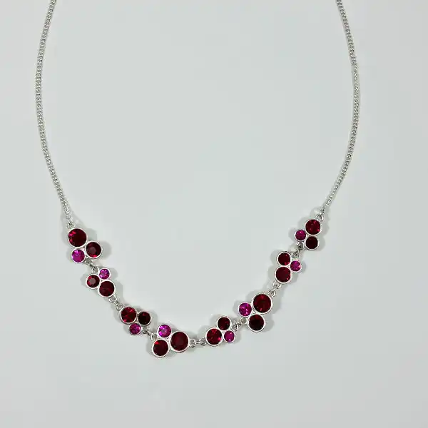 گردنبند زنانه سیکس مدل انار یاقوت