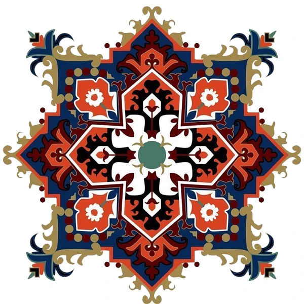 استیکر پارچه و لباس پاد آفرین طرح نقش سنتی کد 3115