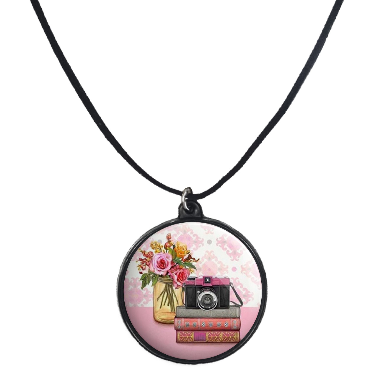 گردنبند پرمانه طرح عکاس کد pmb.5190 مدل دو طرفه