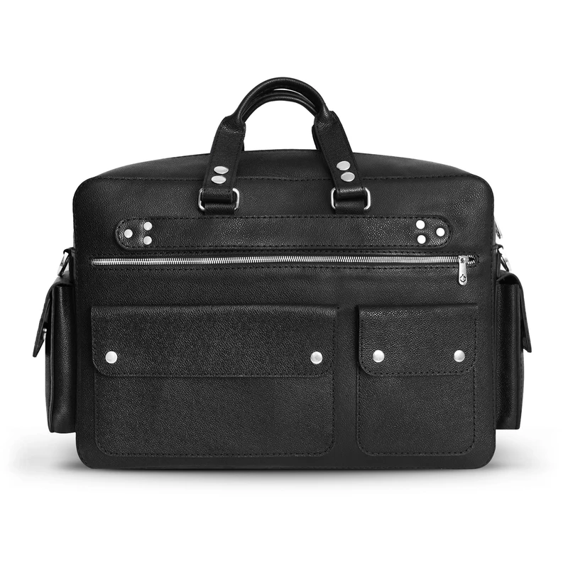 عکس شماره 4 : ساک مسافرتی مردانه چرم نیاوران مدل پابلو دستدوز فلوتر