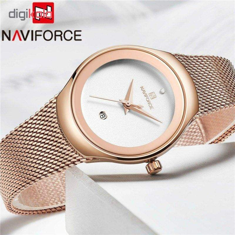 ساعت مچی عقربه ای زنانه نیوی فورس مدل NF5004 R