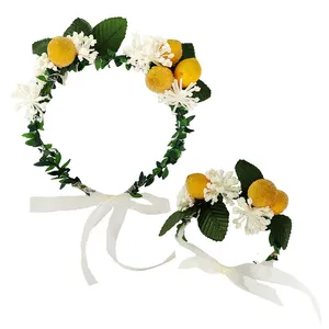 تاج مو دخترانه مدل لیمو شکری کد 02 به همراه دستبند