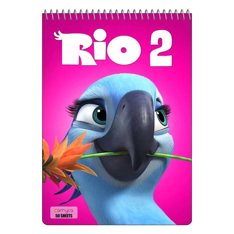 دفتر نقاشی 50 برگ سیمی کارنیکا طرح ریو Rio کد 49108