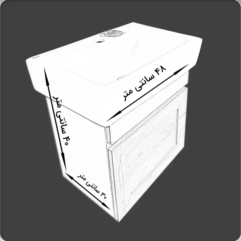 ست کابینت و روشویی مدل Z33WI