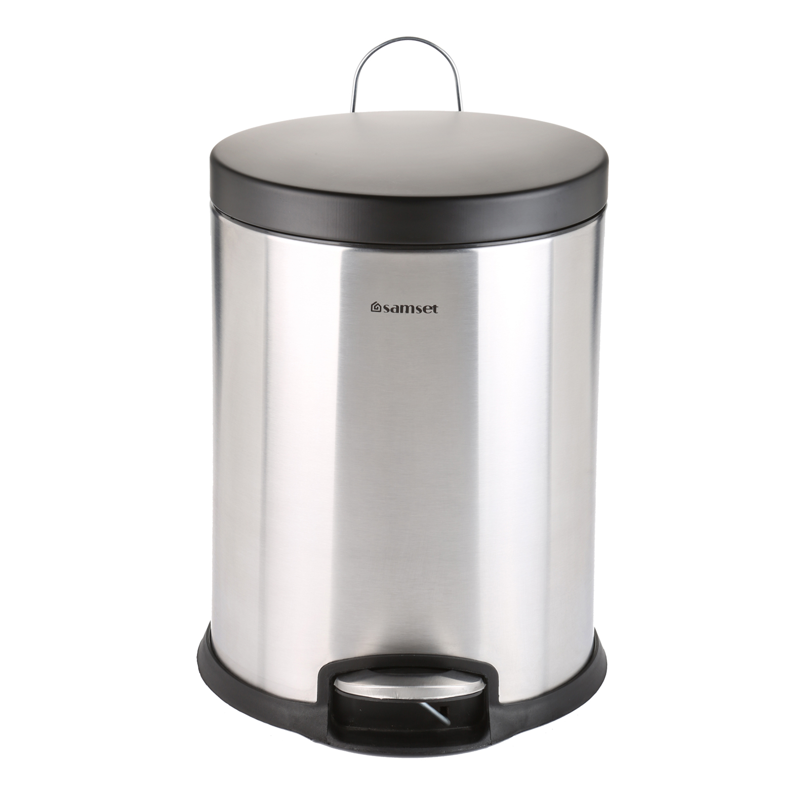 سطل زباله سام ست مدل F طرح استوانه ای کد 45134 ظرفیت 12 لیتری 