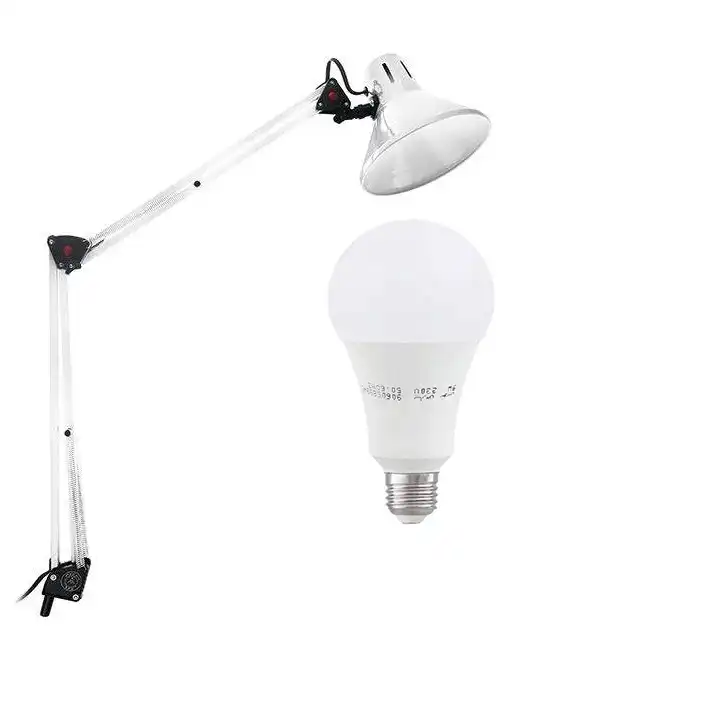 چراغ مطالعه صنایع کریم زاده مدل EN-101 همراه با لامپ ال ای دی 9 وات