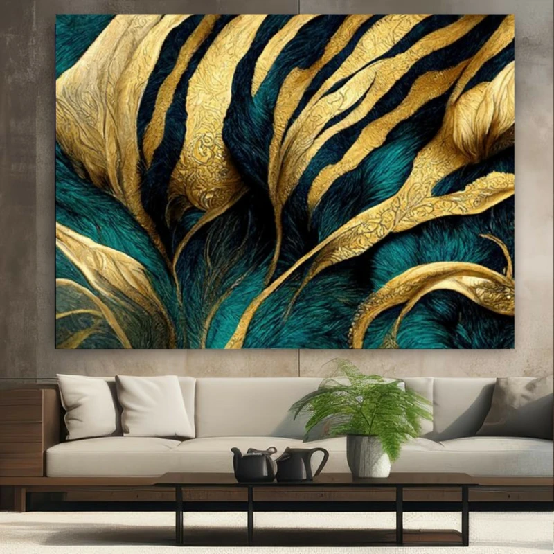 پوستر طرح مخمل نقاشی انتزاعی فانتزی کد BK23763