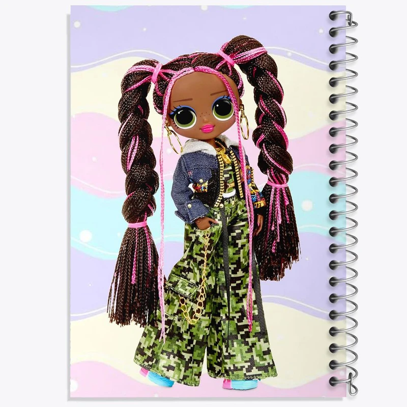 دفتر مشق 50 برگ خندالو مدل عروسک ال او ال LOL کد 27889