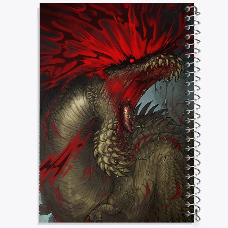 دفتر نقاشی 50 برگ خندالو طرح بازی شکارچی هیولا (Monster Hunter) کد 33248