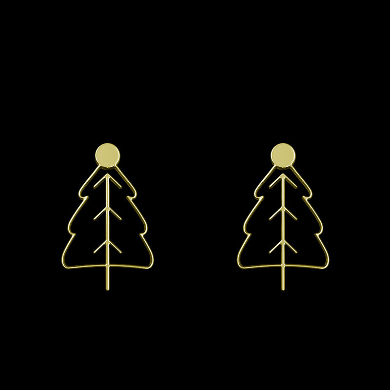 گوشواره طلا 18 عیار زنانه مدوپد مدل درخت کد GA1-15841