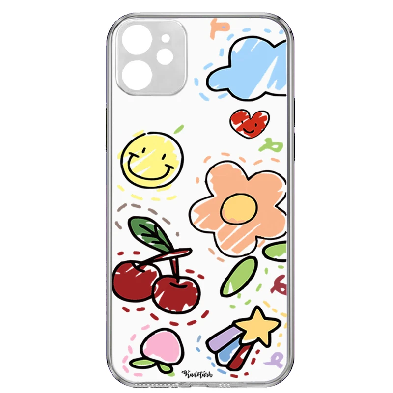 کاور طرح funny sticker مناسب برای گوشی موبایل اپل Phone 11 