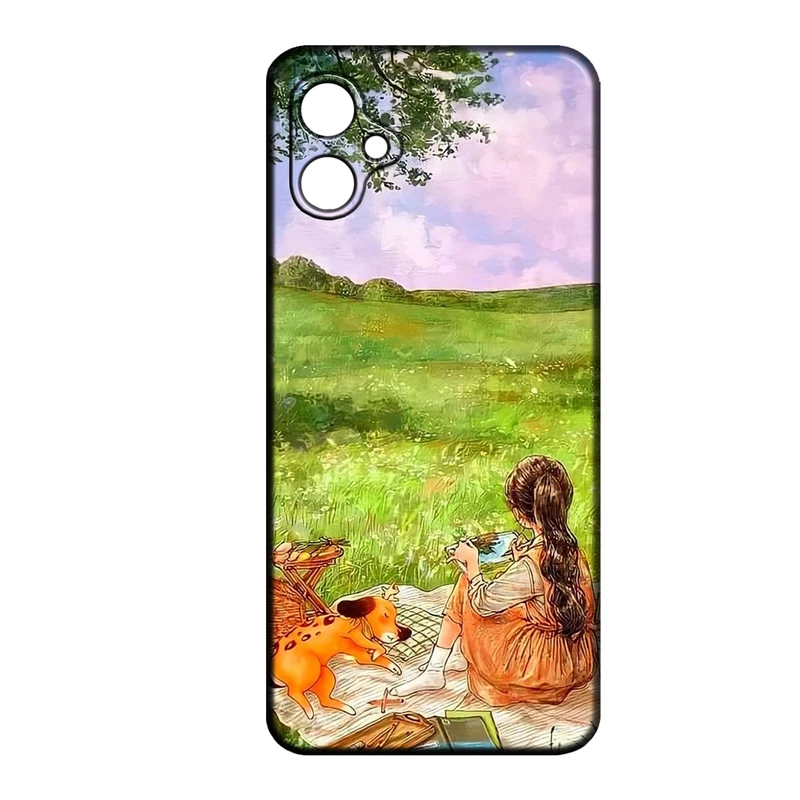 کاور طرح دخترانه کد 273 مناسب برای گوشی موبایل سامسونگ Galaxy A06