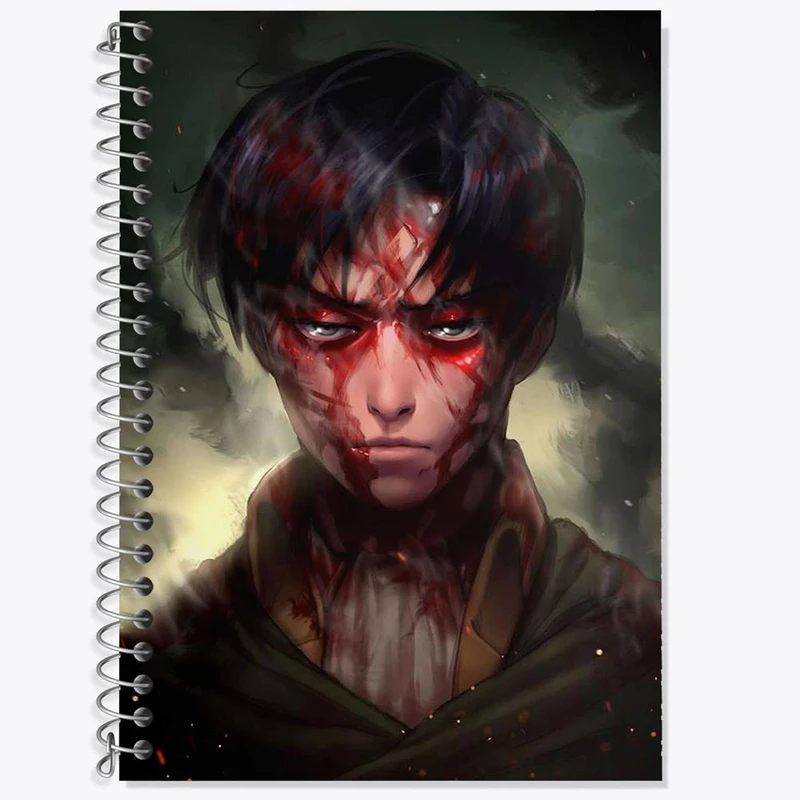 دفتر لغت 50 برگ خندالو مدل لیوای انیمه اتک آن تایتان Attack on Titan کد 18511