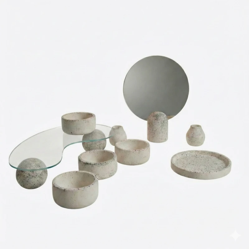 مجموعه ظروف هفت سین 14 پارچه مدل استند دار